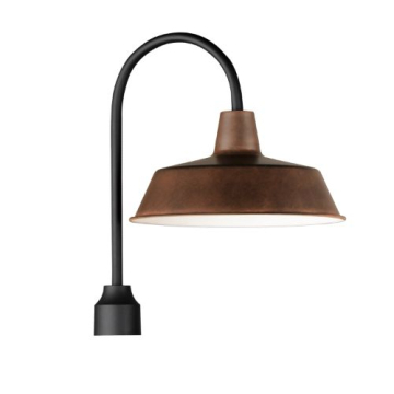 Maxim Lighting Pier M 1-Light Post Top Lantern - 120V - Empire Bronze / Black