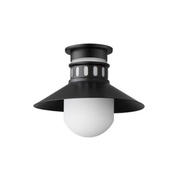 Maxim Lighting Admiralty 1-Light Outdoor Flush Mount - 120V - Black
