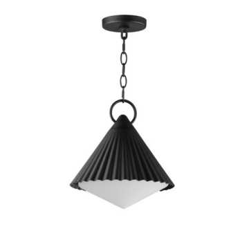 Maxim Lighting Odette 13" 1-Light Pendant - 120V - Black