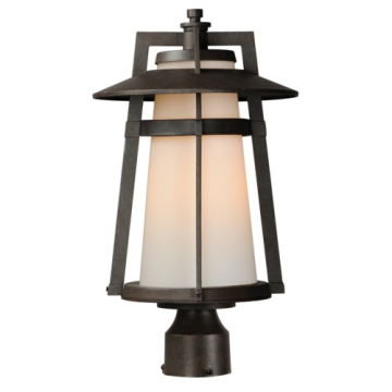 Maxim Lighting Calistoga 1-Light Outdoor Post Top Lantern - 120V - Adobe