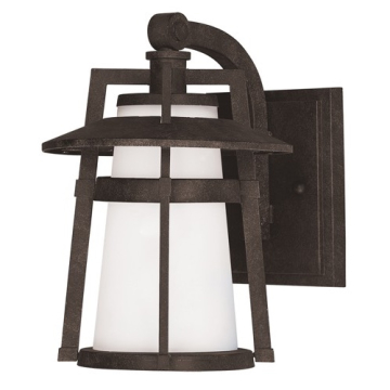 Maxim Lighting Calistoga 1-Light Small Outdoor Wall Lantern - 120V - Adobe