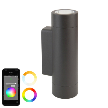 WAC Lighting Colorscaping 5" LED Indoor / Outdoor Wall Light - 160 Lumens - 7W - RGB + Tunable White - 12V - Bronze