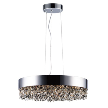 Maxim Lighting Mystic 24" Round LED Pendant - 3000K - 120V - Polished Chrome