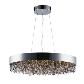 Maxim Lighting Mystic 30" Round LED Pendant - 3000K - 120V - Polished Chrome