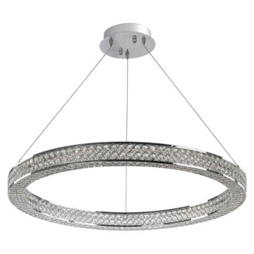 Maxim Lighting Eternity 30" LED Pendant - 3000K - 120V - Polished Chrome
