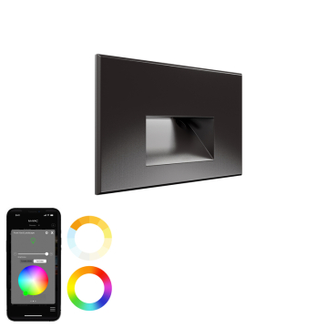 WAC Lighting Colorscaping 5" LED Horizontal Step Light - 77 Lumens - 5W - RGB + Tunable White - 12V - Bronze