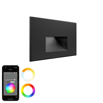 WAC Lighting Colorscaping 5" LED Horizontal Step Light - 77 Lumens - 5W - RGB + Tunable White - 12V - Black