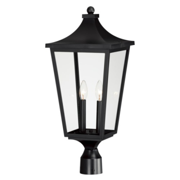 Maxim Lighting Sutton Place VX 2-Light Outdoor Post Top Lantern - 120V - Black