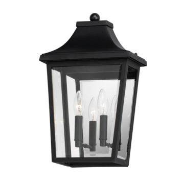 Maxim Lighting Sutton Place VX 2-Light Outdoor Pocket Sconce - 120V - Black