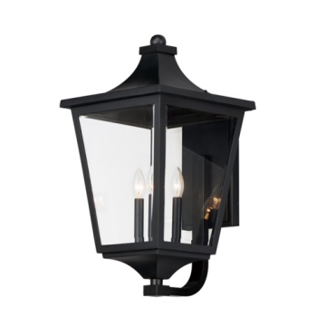 Maxim Lighting Sutton Place VX 3-Light Outdoor Sconce - 120V - Black