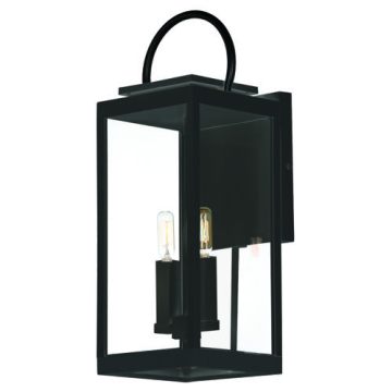 Maxim Lighting Nassau VX 2-Light Large Outdoor Wall Lantern - 120V - Black
