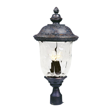 Maxim Lighting Carriage House VX 3-Light Outdoor Post Top Lantern - 120V - Oriental Bronze