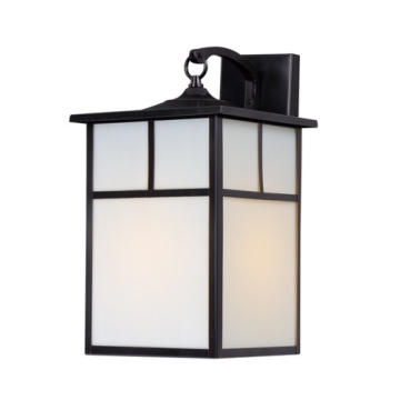Maxim Lighting Coldwater 1-Light Medium Outdoor Wall Lantern - 120V - Black