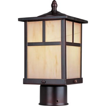 Maxim Lighting Coldwater 1-Light Outdoor Post Top Lantern - 120V - Burnished