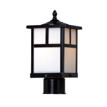 Maxim Lighting Coldwater 1-Light Outdoor Post Top Lantern - 120V - Black