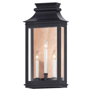 Maxim Lighting Savannah VX 3-Light Outdoor Sconce - 120V - Antique Copper / Black Oxide