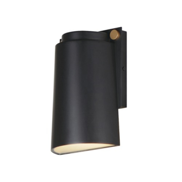 Maxim Lighting Rivet VX LED Outdoor Sconce - 3000K - 120V - Black / Antique Brass