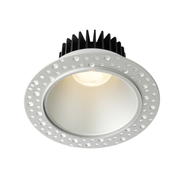 Lotus 4" Round Deep Regressed LED Downlight - 15W - Silver Reflector - Trimless - 2700K - 1,380 Lumens - 120V