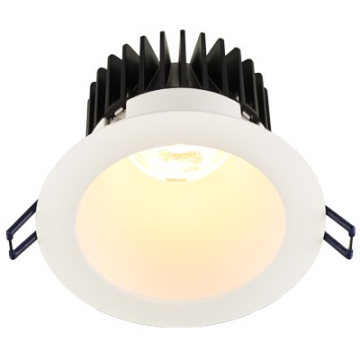 Lotus 4" Round Deep Regressed LED Downlight - 15W - White Reflector - White Trim - 2700K - 1,380 Lumens - 120V