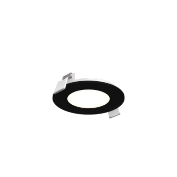 DALS Excel LED Panel Light - 3" Round - 8W - CCT Selectable - 120V - Black