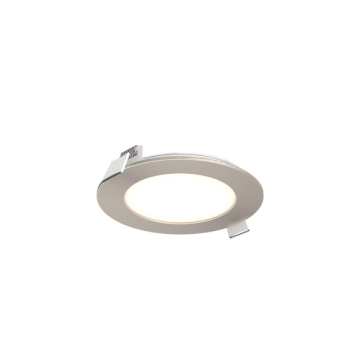 DALS Excel LED Panel Light - 4" Round - 11W - CCT Selectable - 120V - Satin Nickel