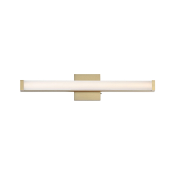 Maxim Lighting Spec 24" LED Bath Vanity - 1,250 Lumens - CCT Selectable - 120-277V - Natural Aged Brass