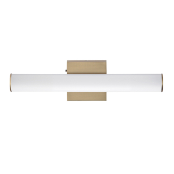 Maxim Lighting Rail 18" LED Bath Vanity - 930 Lumens - CCT Selectable - 120V - Natural Aged Brass