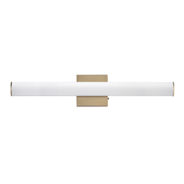 Maxim Lighting Rail 24" LED Bath Vanity - 1,400 Lumens - CCT Selectable - 120V - Natural Aged Brass