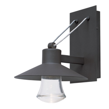 Maxim Lighting Civic Medium LED Outdoor Wall Sconce - Clear Glass - 3000K - 120V - Architectural Bronze