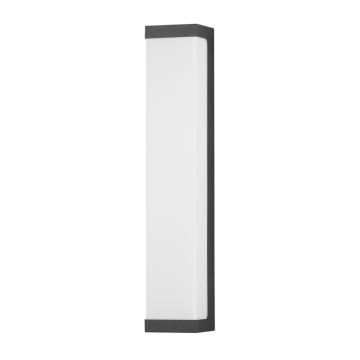 Maxim Lighting Tunnel 26" LED Outdoor Sconce - 1,800 Lumens - CCT Selectable - 120V - Black - White Glass