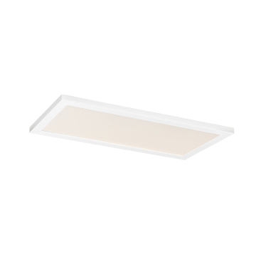 Maxim Lighting Sky 1x2 LED Flush Mount - 2,800 Lumens - CCT Selectable - 120-277V - White - White Glass