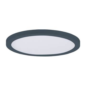 Maxim Lighting Chip 7" Round LED Flush Mount - 1,050 Lumens - 3000K - 120V - Black - White Glass