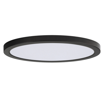 Maxim Lighting Chip 16" Round LED Flush Mount - 2,400 Lumens - 32W - 3000K - 120V - Black
