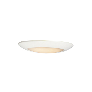 Maxim Lighting Diverse 6" LED Flush Mount - 850 Lumens - 3000K - 120V - White - White Glass