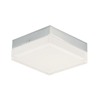 Maxim Lighting Illuminaire II 5" Square LED Flush Mount - 3000K - 120V - Polished Chrome