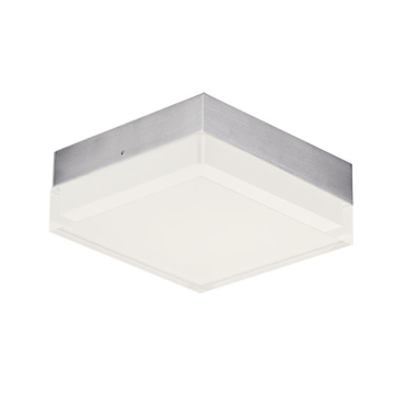 Maxim Lighting Illuminaire II 5" Square LED Flush Mount - 3000K - 120V - Satin Nickel