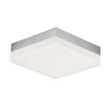 Maxim Lighting Illuminaire II 7" Square LED Flush Mount - 3000K - 120V - Satin Nickel