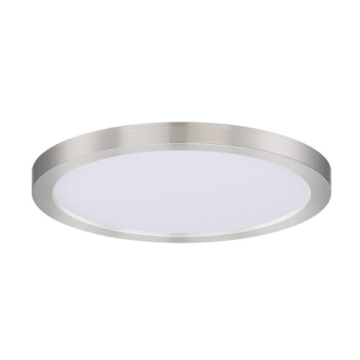 Maxim Lighting Chip 9" Round LED Outdoor Flush Mount - 3000K - 120V - Satin Nickel