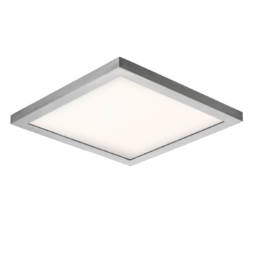 Maxim Lighting Chip 9" Square LED Outdoor Flush Mount - 3000K - 120V - Satin Nickel