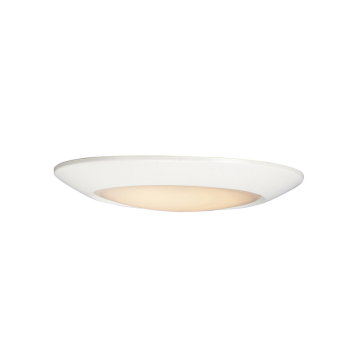 Maxim Lighting Diverse 9" LED Flush Mount - 1,300 Lumens - 3000K - 120V - White - White Glass