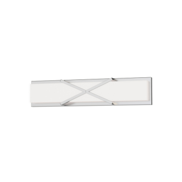 Maxim Lighting Dexter 24" LED Bath Vanity Light - 1,600 Lumens - 25W - 3000K - 120-277V - Satin Nickel - White Glass