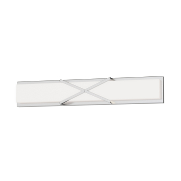 Maxim Lighting Dexter 30" LED Bath Vanity Light - 1,900 Lumens - 30W - 3000K - 120-277V - Satin Nickel - White Glass