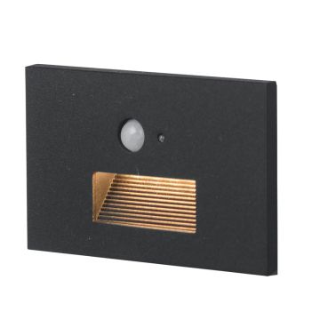 Maxim Lighting Path LED Step Light with Motion Sensor - 60 Lumens - CCT Selectable - 120-277V - Black