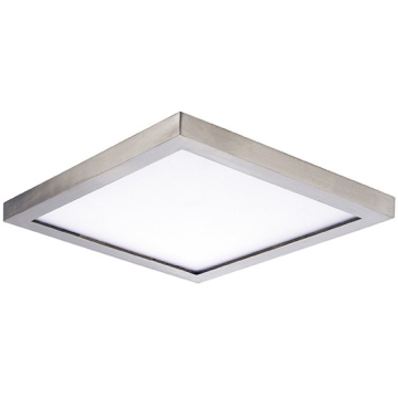 Maxim Lighting Wafer 5" Square LED Outdoor Flush Mount - 3000K - 120-277V - Satin Nickel