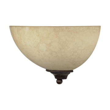 SATCO|NUVO Tapas 1-Light Wall Sconce - Old Bronze / Tuscan Suede Glass
