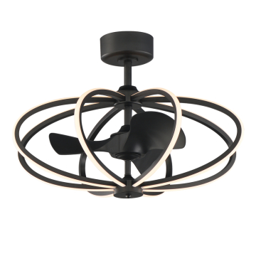 Maxim Lighting Solstice 8-Light WiFi-enabled LED Fandelight - 4,320 Lumens - CCT Tunable / 27K-4K - 120V - Black