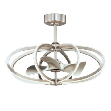 Maxim Lighting Solstice 8-Light Wifi-Enabled LED Fandelight - CCT Tunable - 120V - Satin Nickel