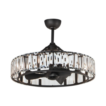 Maxim Lighting Odeon 8-Light Wifi-Enabled Fandelight - 120V - Black