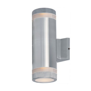 Maxim Lighting Lightray 2-Light Outdoor Wall Sconce - 120V - Brushed Aluminum