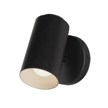 Maxim Lighting Spot Light 1-Light Outdoor Sconce - Cylinder - 120V - Black